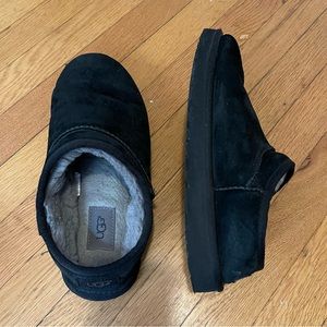 Black Womens Ugg Australia Short Mini Slippers Size 11